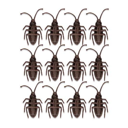 Mad Toys Spooky 12-Piece Fake Cockroaches Halloween Decoration Haunted House Decor