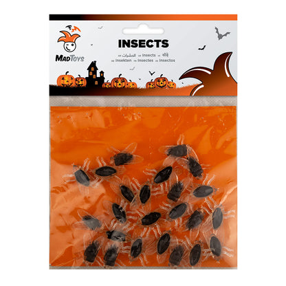 Mad Toys Spooky 24-Piece Fake Flies Halloween Decoration Haunted House Decor