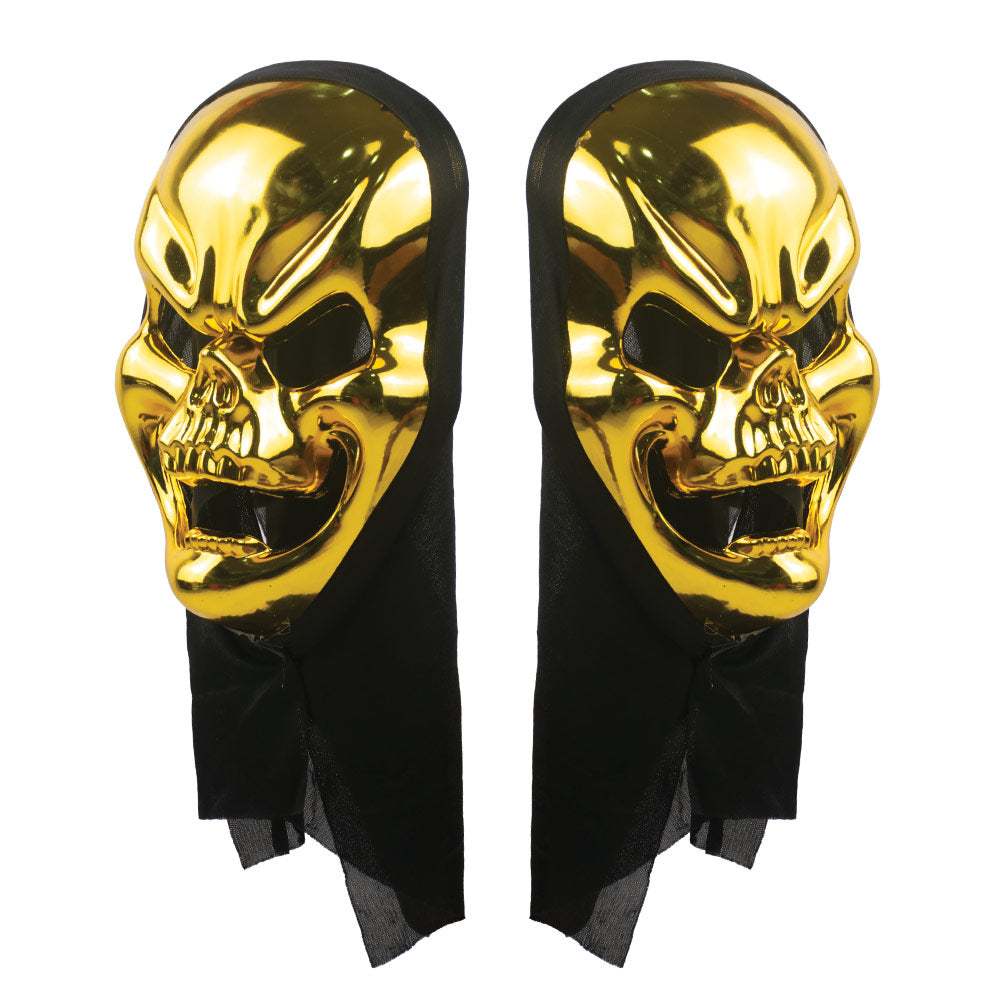 Mad Toys Gold Skull Mask Halloween Costume Accessories