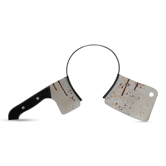 Mad Toys Creepy Zombie Fake Cleaver Headband Halloween Costumes Accessory for Kids and Adults