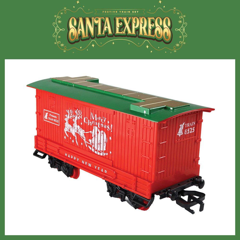 Mad Toys Santa Express Light-Up Xmas 5.35 Meters Train Set with Smoke & Sound