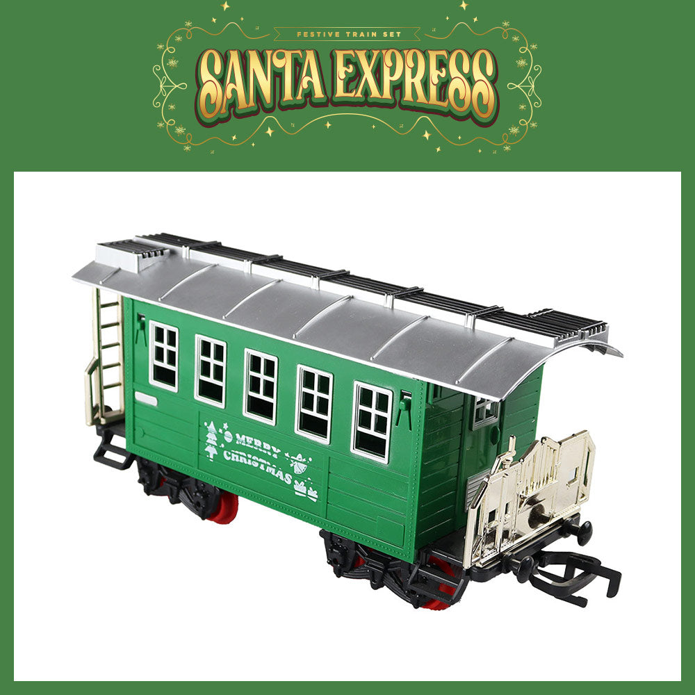 Mad Toys Santa Express Light-Up Xmas 5.35 Meters Train Set with Smoke & Sound