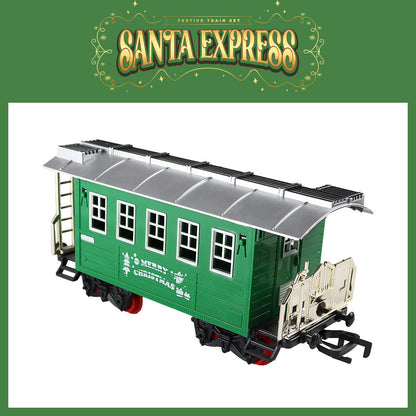 Mad Toys Santa Express Light-Up Xmas 5.35 Meters Train Set with Smoke & Sound