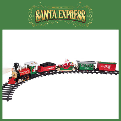 Mad Toys Santa Express Light-Up Xmas 5.35 Meters Train Set with Smoke & Sound