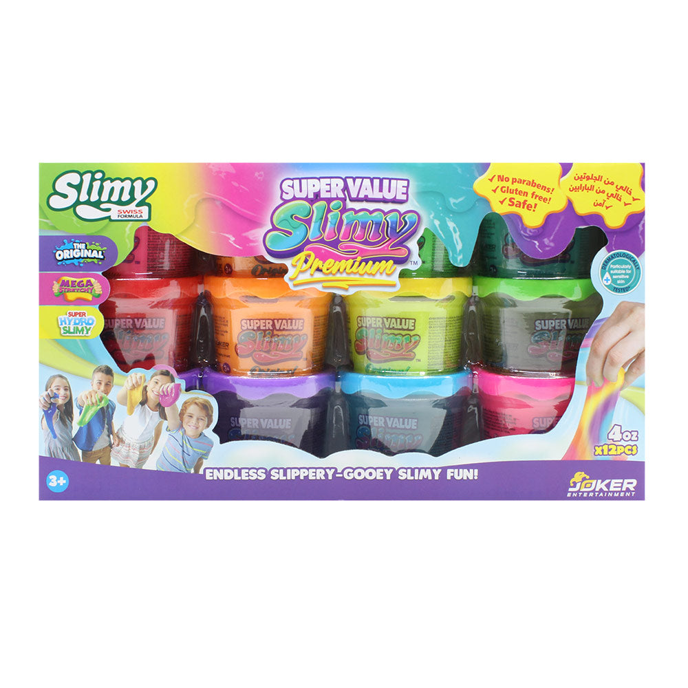 SLIMY Slime Color - 112gr Display Méga vert - 36004 à prix pas cher