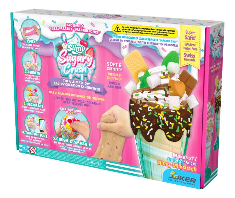 Slimy Sugary Crush™ DIY ASMR Ice Cream Series 1 Milkshake Maker Set, 2 Assortments to Collect, Safe Non-Toxic, BPA & Gluten Free