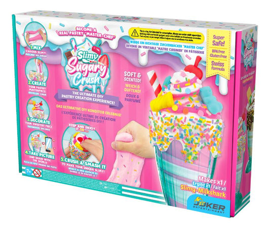 Slimy Sugary Crush™ DIY ASMR Ice Cream Series 1 Milkshake Maker Set, 2 Assortments to Collect, Safe Non-Toxic, BPA & Gluten Free