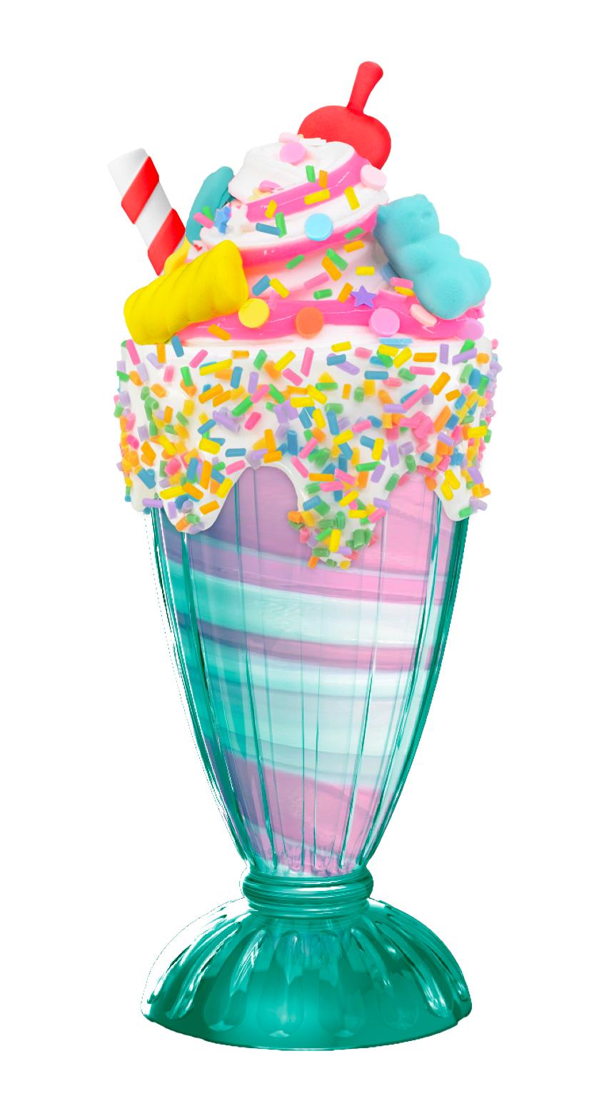 Slimy Sugary Crush™ DIY ASMR Ice Cream Series 1 Milkshake Maker Set, 2 Assortments to Collect, Safe Non-Toxic, BPA & Gluten Free