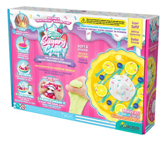 Slimy Sugary Crush™ ASMR Bakery Series 1 DIY Jellie Pie Maker Set, 2 Assortments to Collect, Safe Non-Toxic, BPA & Gluten Free