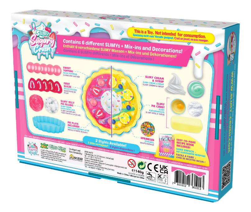 Slimy Sugary Crush™ ASMR Bakery Series 1 DIY Jellie Pie Maker Set, 2 Assortments to Collect, Safe Non-Toxic, BPA & Gluten Free