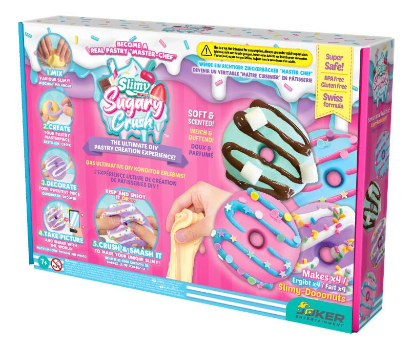 Slimy Sugary Crush™ Bakery Series 1 DIY ASMR Donuts Creation Set, Safe Non-Toxic, BPA & Gluten Free