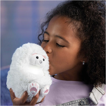 Curlimals Arctic Glow Perry Polar Bear Interactive Soft Toy With Over 75 Sounds and Reactions Responds to Touch with Lights Cuddly Fun Arctic Animal Gift For Girls and Boys Age 3+, White