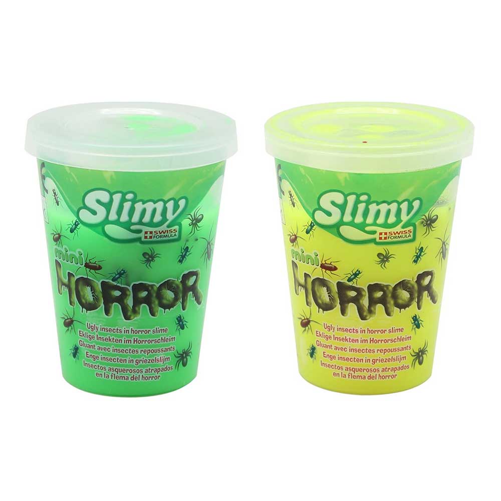 Slimy Mini Horror 80 grams Gooey Non-Toxic Slime Toy in Blister Card, Assorted
