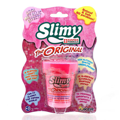 Slimy Mini Original Metallic 80 grams Assorted Slime in Blister Card