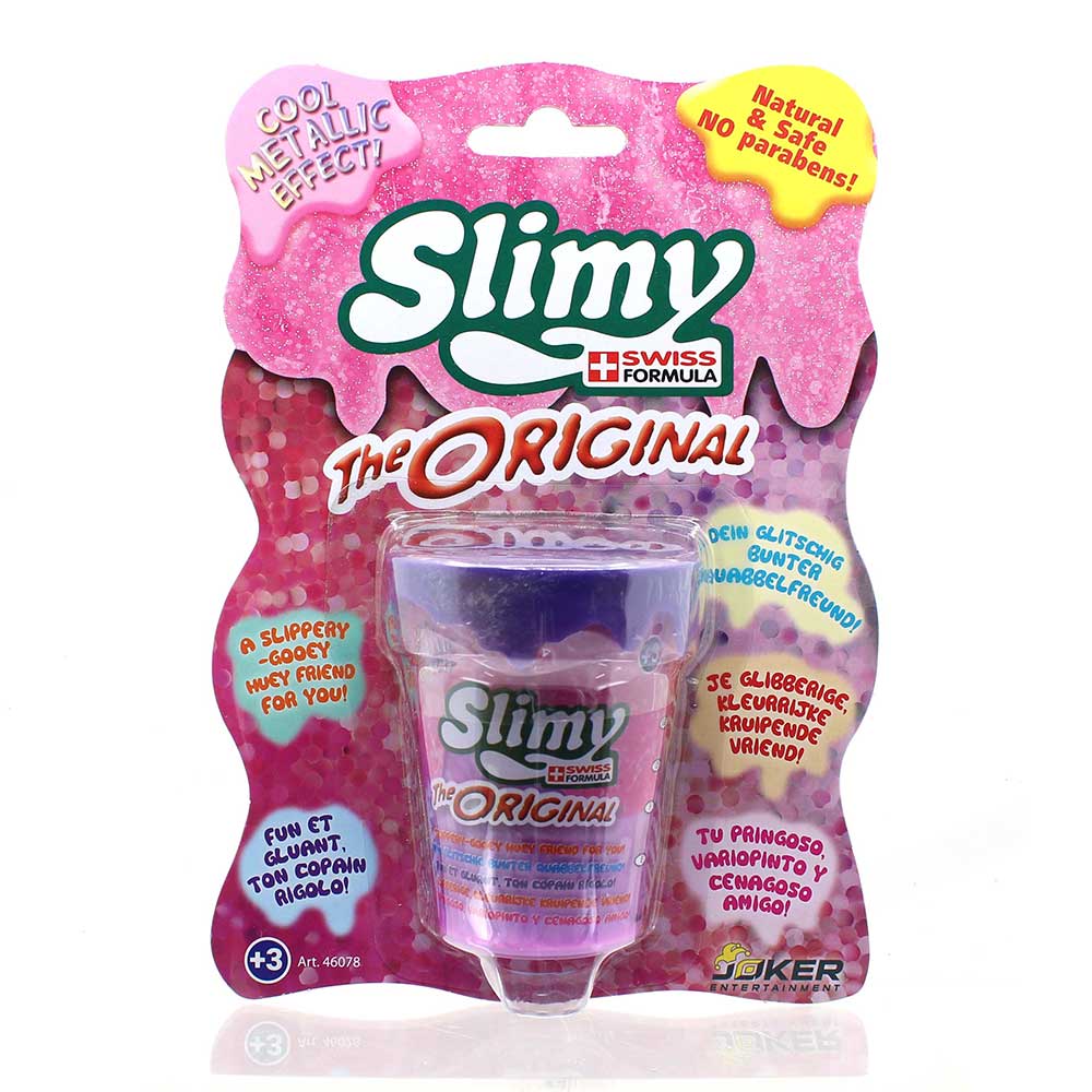 Slimy Mini Original Metallic 80 grams Assorted Slime in Blister Card