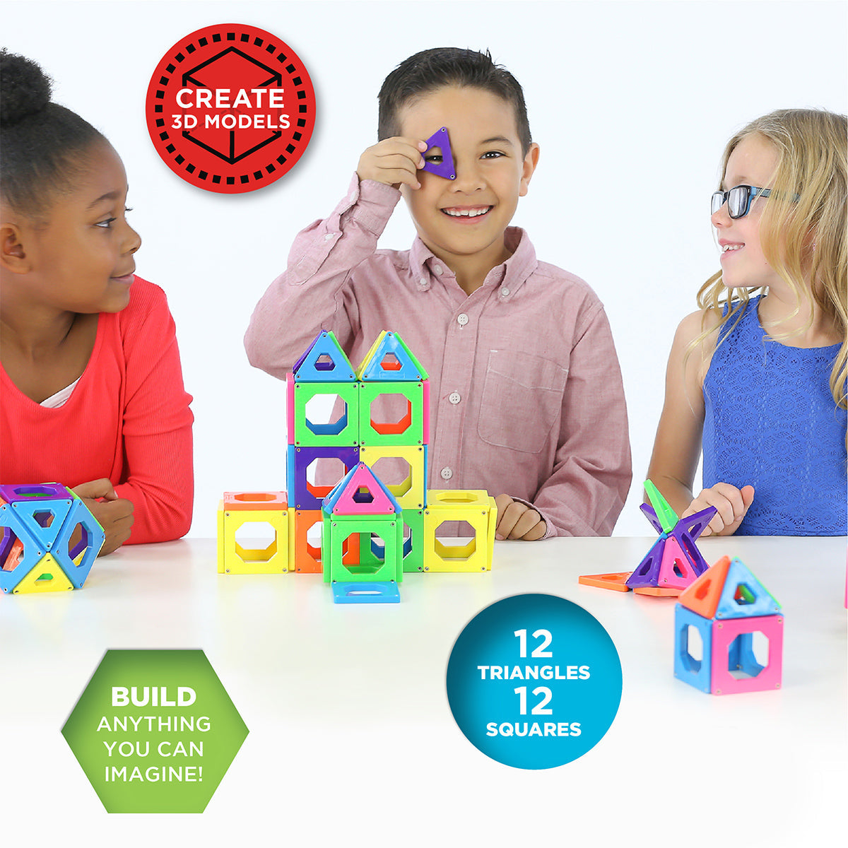 Discovery Mindblown STEM Magnetic Tiles Toys