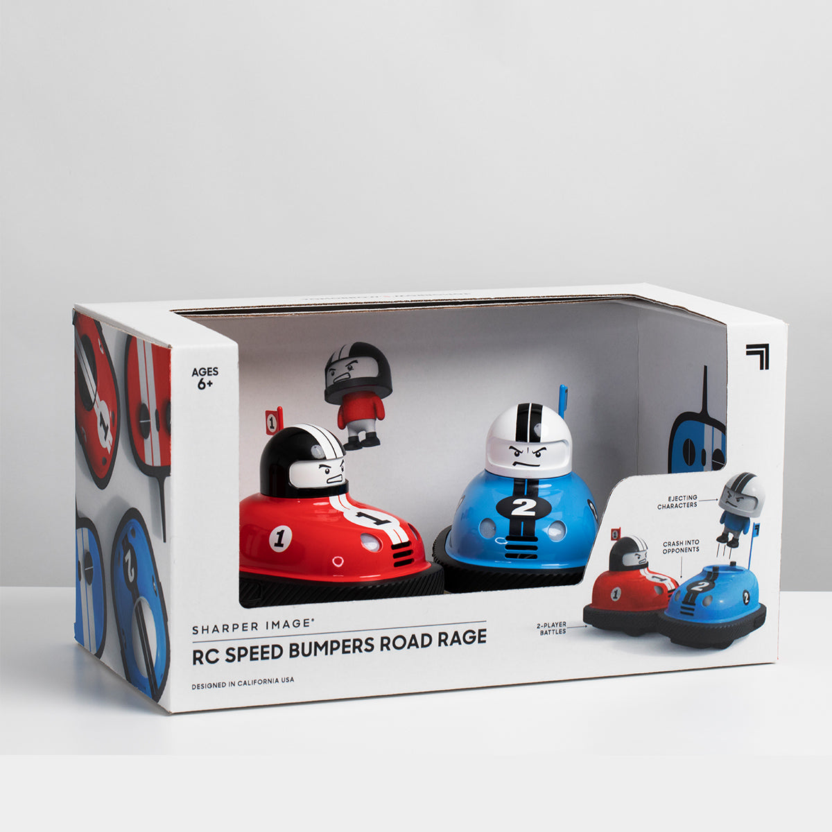 Sharper Image RC Speed Bumper Road Rage Two Player Remote Controlled Toy
