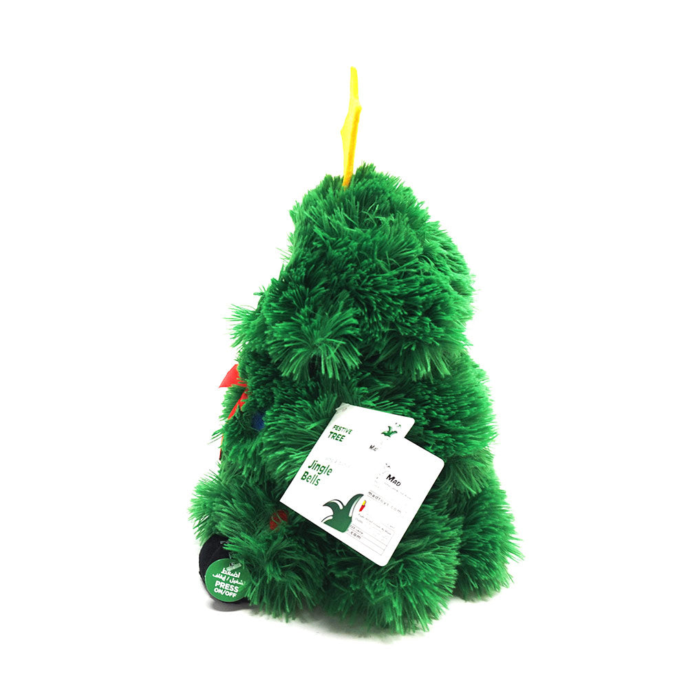 Festive Animated Singing Christmas Tree Plush Toys