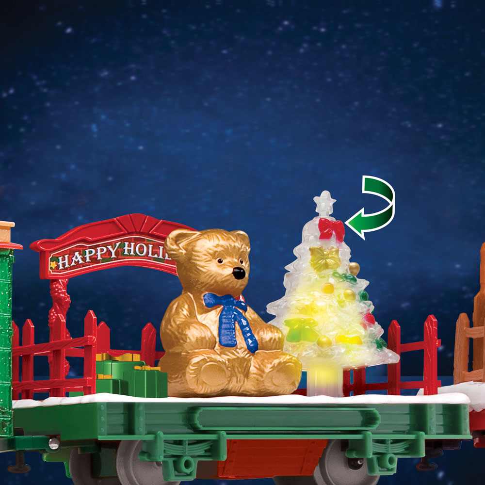 Santa Express Light-Up Christmas Train Set