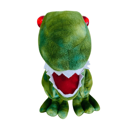 Mighty Megasaur King Size T-Rex 18 Inches Roaring and Talk Back Light & Sound Stuffed Toy Giant Dinosaur Plush with Interactive Features