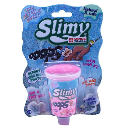 Slimy Mini Oops Metallic Effect 80 grams Blister Card Assorted Slime Toy