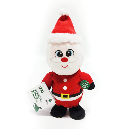 Festive Santa Walk and Sing Christmas Plush Toys