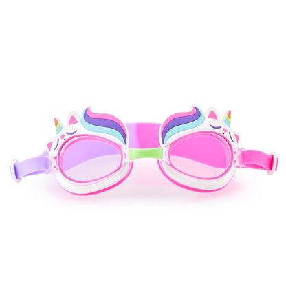 Aqua2ude Pink Cat Rainbow Unicorn Swim Goggles for Kids