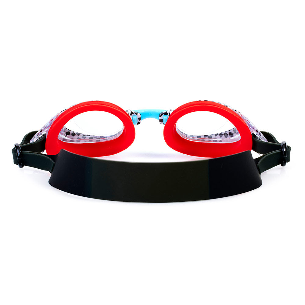 Aqua2ude Printed Red Racer Swim Goggles for Kids
