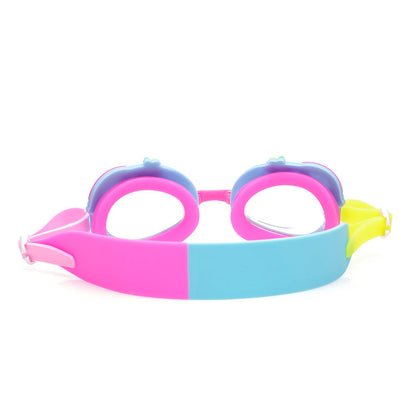 Aqua2ude Blue Rainbow Swim Goggles for Kids