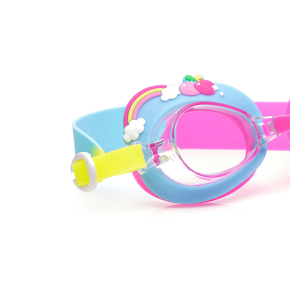 Aqua2ude Blue Rainbow Swim Goggles for Kids