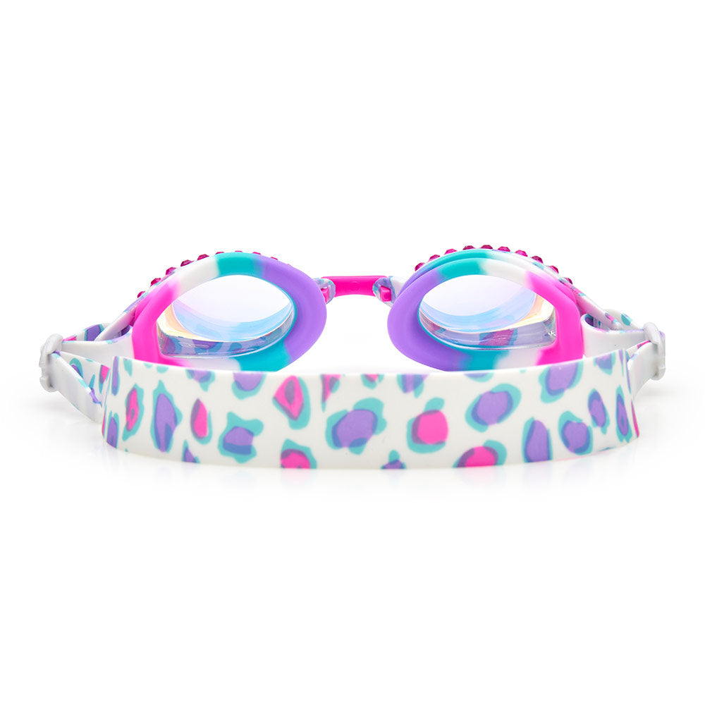 Bling2o Purrincess Pink Cati B Cheetah Printed Frame Swim Goggles for Kids