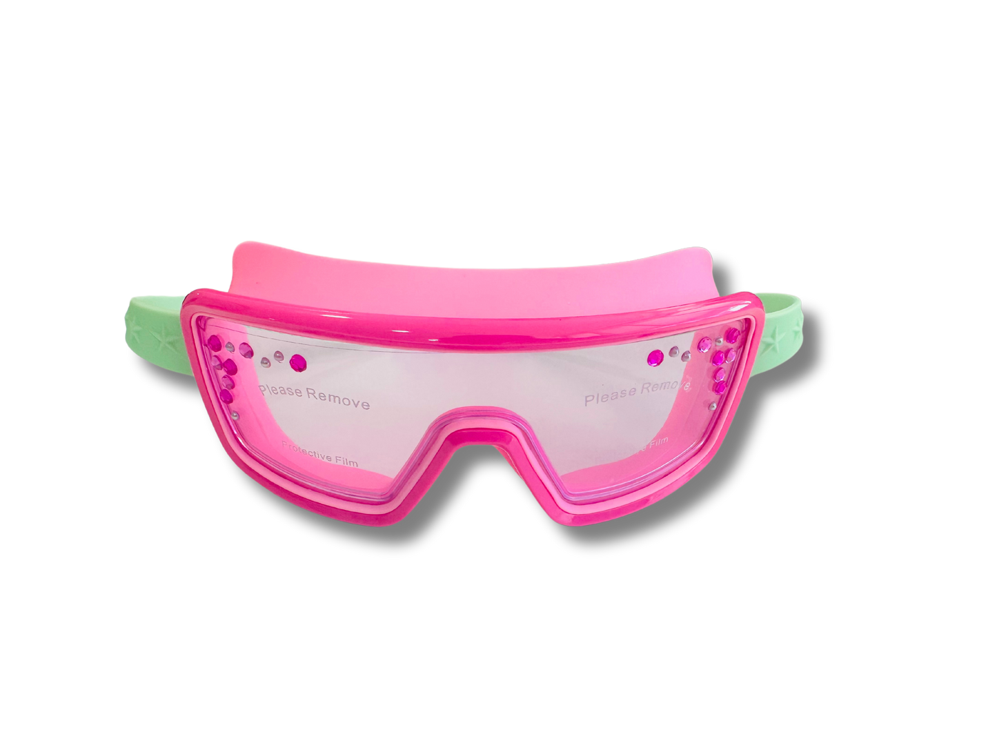 Bling2o Soiree Strawberry Glam, Anti Fog, No Leak, Non Slip and UV Protection Kids Swim Goggles