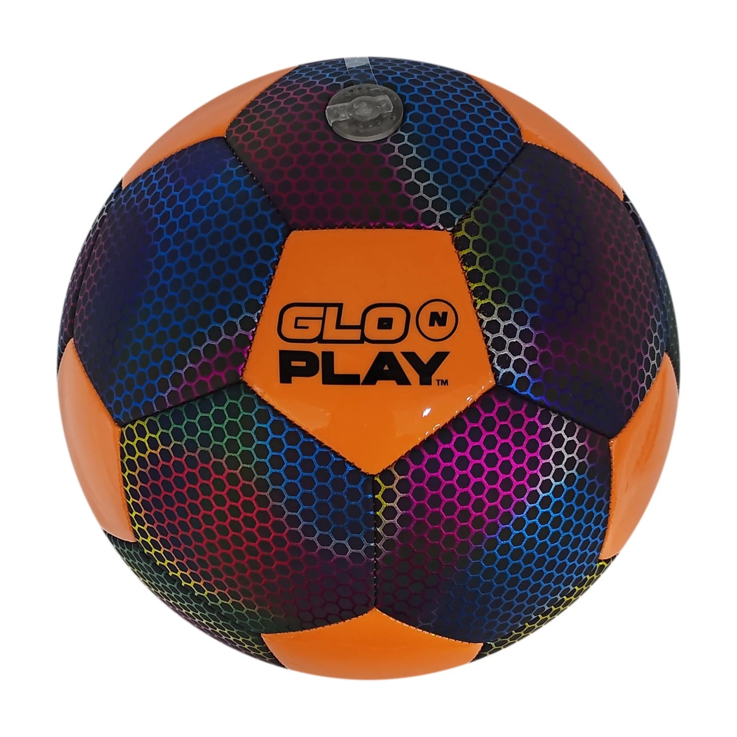 Glo N Play™ LED USB-C Rechargeable Light Up Holographic Football Size 5 (Pump Included)