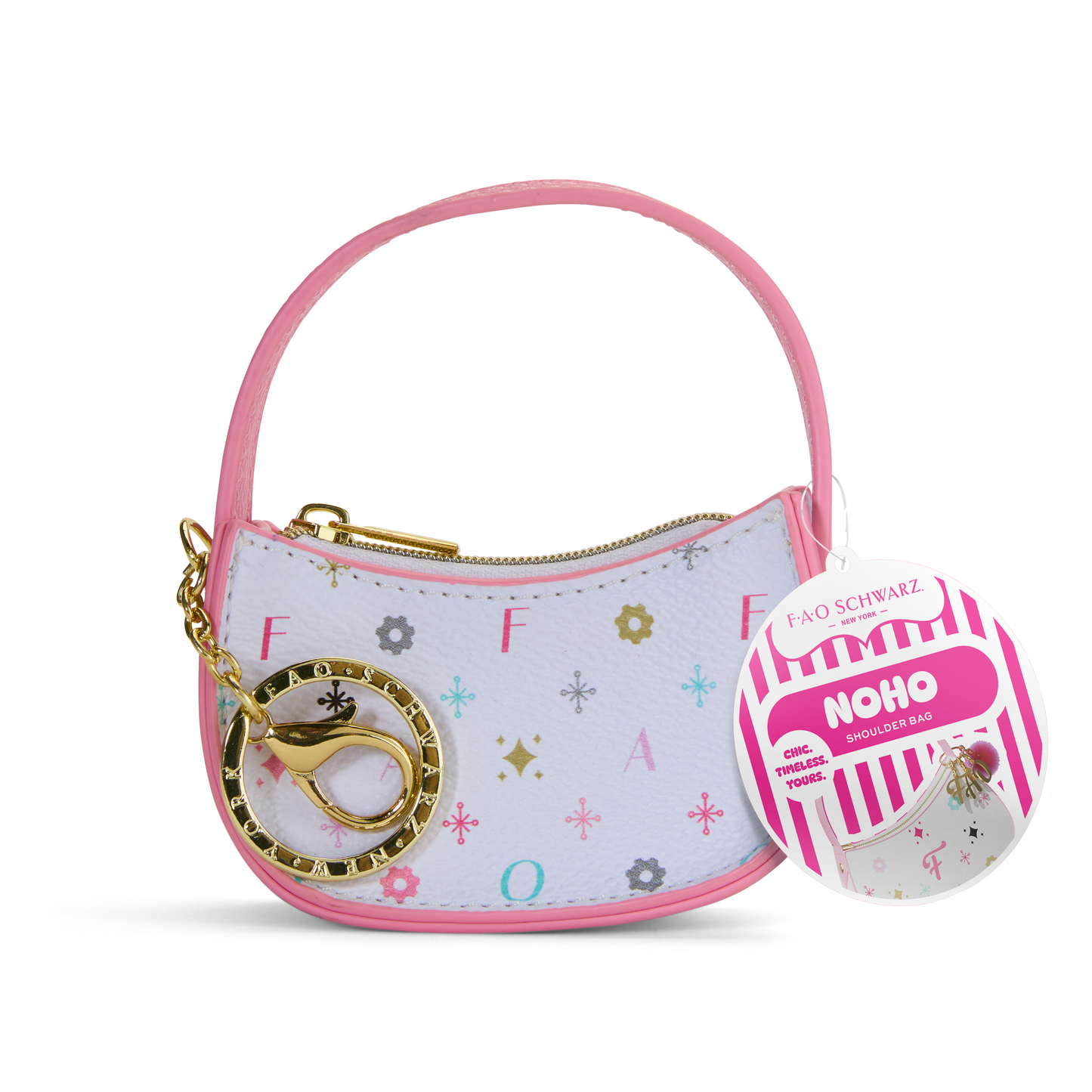 FAO Schwarz® Mini Chelsea Flap Bag Keychain