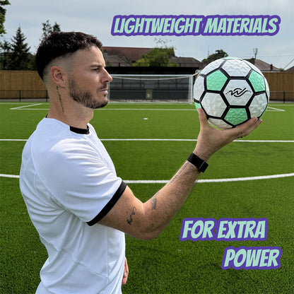 Wingrove Sports Creations Power Ball Football – Size 4 Lightweight Trick & Skills Ball for Kids and Teens