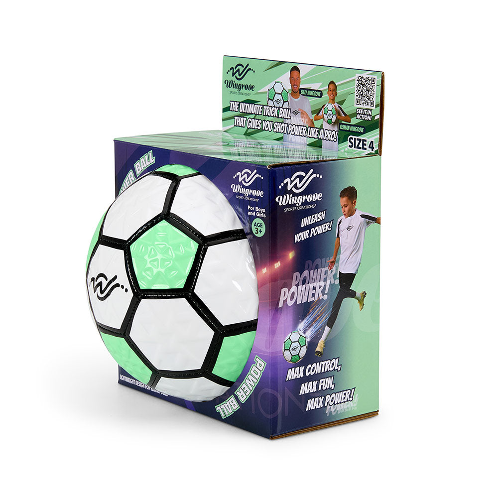 Wingrove Sports Creations Power Ball Football – Size 4 Lightweight Trick & Skills Ball for Kids and Teens