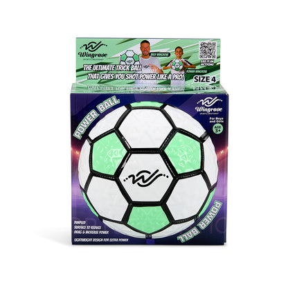 Wingrove Sports Creations Power Ball Football – Size 4 Lightweight Trick & Skills Ball for Kids and Teens