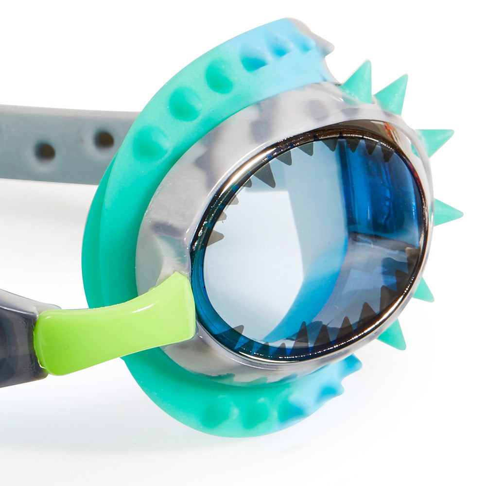 Bling2o Prehistoric Times Raptor Blue Grey Swim Goggles for Kids