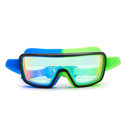 Bling2o Cyborg Cyan Prismatic Swim Goggles for Kids