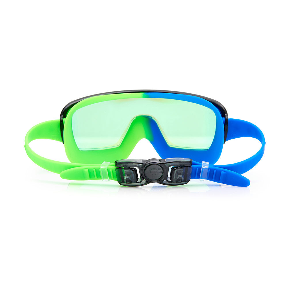 Bling2o Cyborg Cyan Prismatic Swim Goggles for Kids