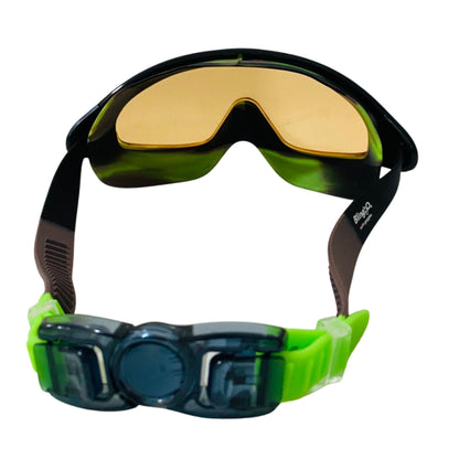 Bling2o Cloud Storm Kids' Swim Goggles – Anti-Fog, No-Leak, Non-Slip, UV Protection, Wide Lens, Latex-Free Silicone, Back Clip Strap, Ages 6+, Includes Hard Case