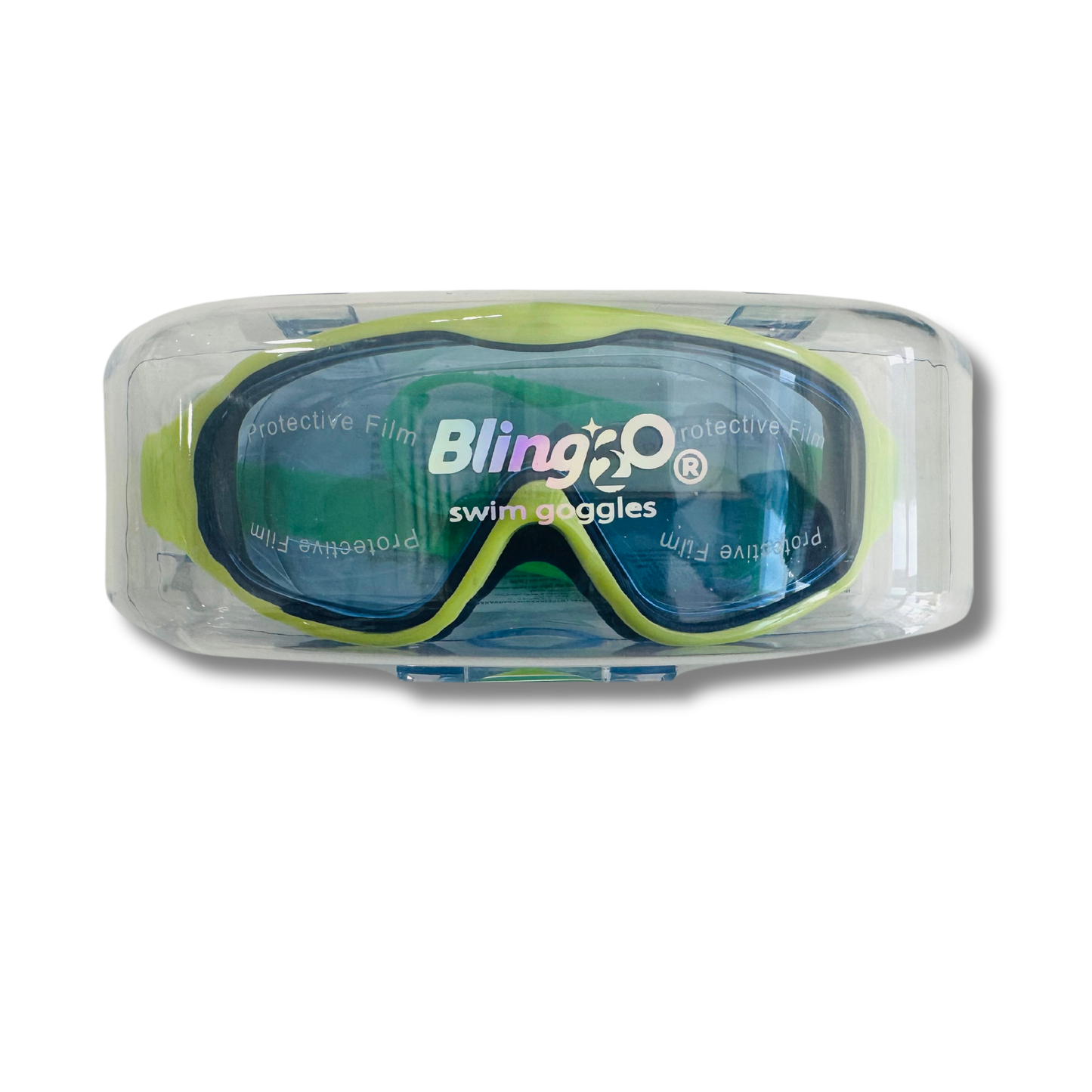 Bling2o Nile Green Storm, Anti Fog, No Leak, Non Slip and UV Protection Kids Swim Goggles