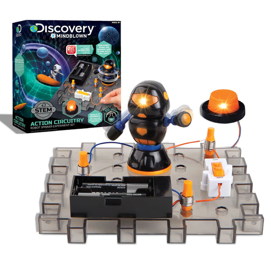 Discovery Mindblown Toy Circuitry Action Experiment Set - Robot Spinner