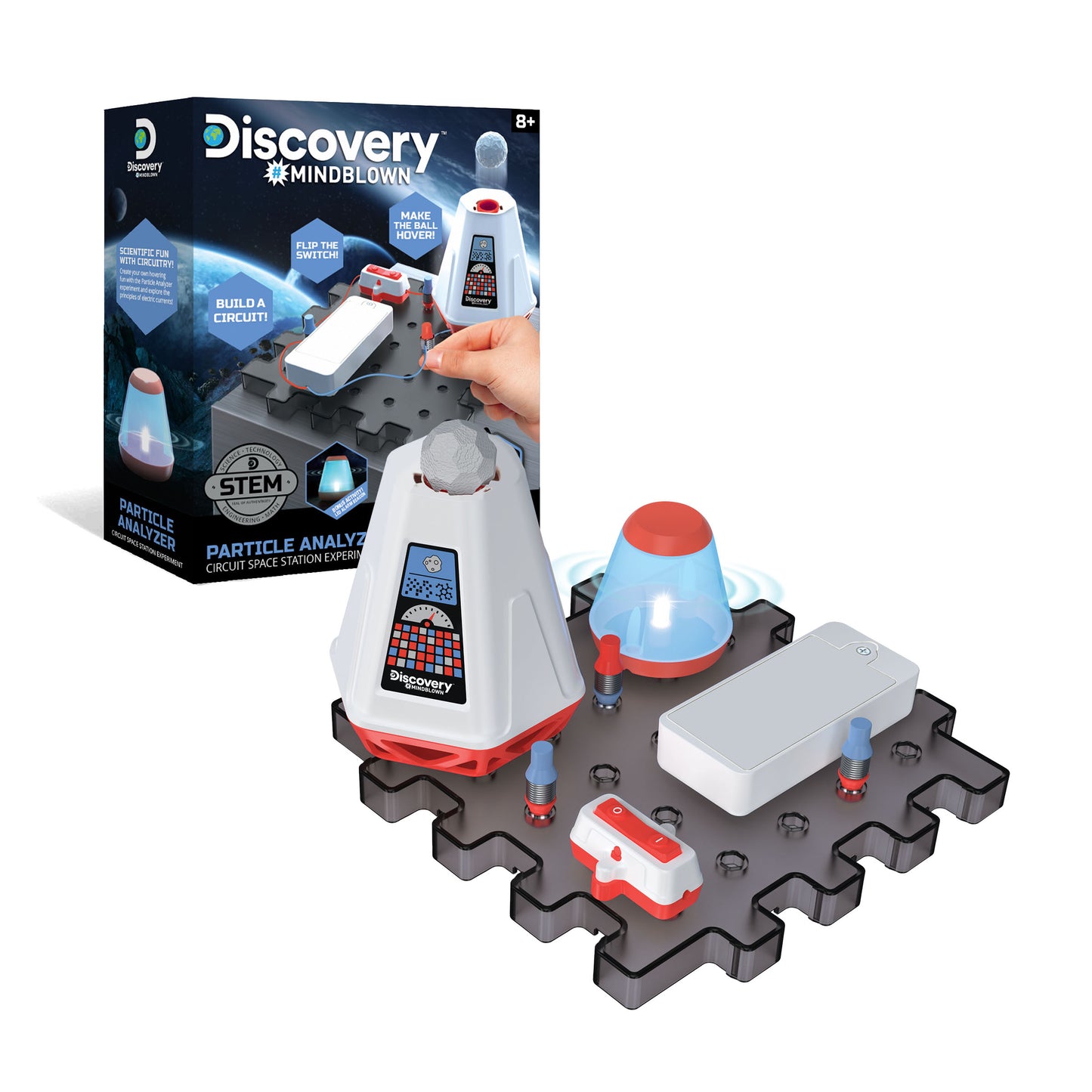 Discovery Mindblown Particle Analyzer Circuitry Set, Build-it-Yourself Engineering Toy Kit