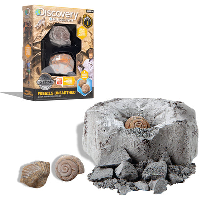 Discovery Mindblown Fossil Unearthed 2-Pack Mini Excavation Kit