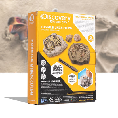 Discovery Mindblown Fossil Unearthed 2-Pack Mini Excavation Kit