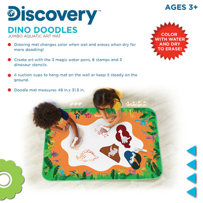 Discovery Kids Dino Doodles Jumbo Aquatic Drawing Art Mat