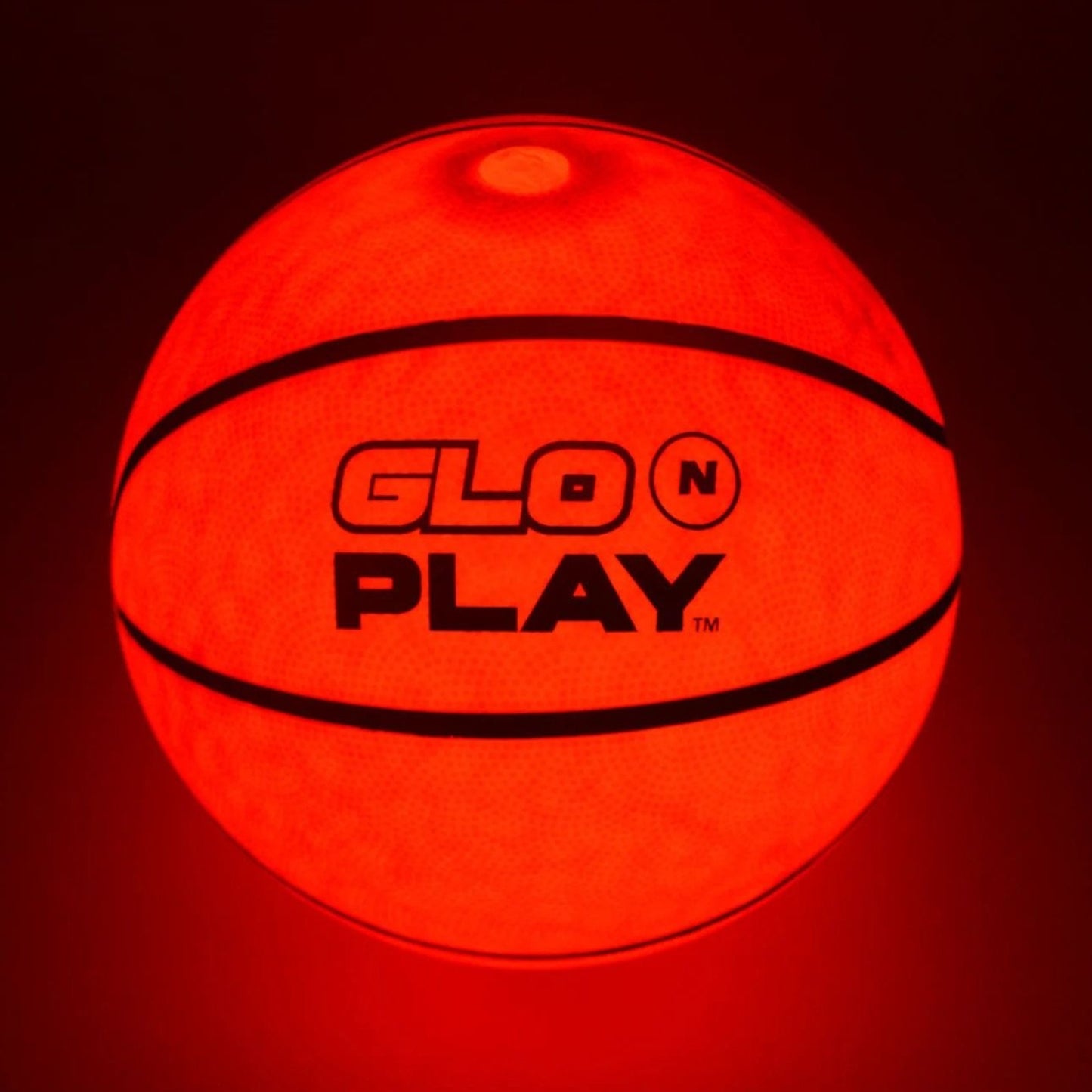 Glo N Play™ LED USB-C Rechargeable Light Up Basketball Size 7 – Official Rubber Basketball with Pump Included