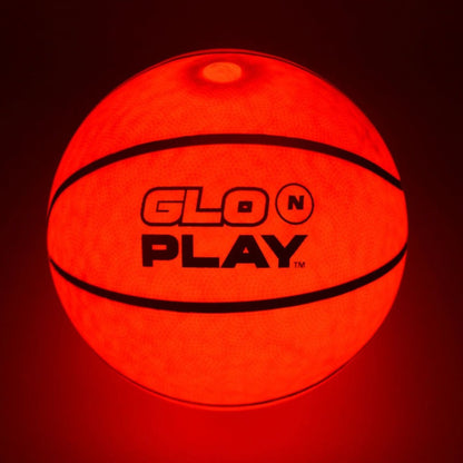 Glo N Play™ LED USB-C Rechargeable Light Up Basketball Size 7 – Official Rubber Basketball with Pump Included