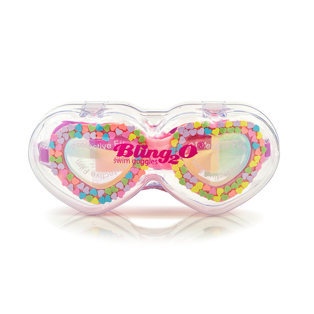 U Rock Rainbow Kids Swim Goggles – Anti-Fog, UV Protection, No Leak, Latex-Free Silicone, Colourful with Hard Case, Ages 8+